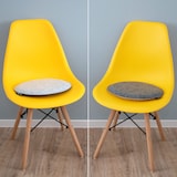 thumbnail of 4 Cojines de Fieltro para Sillas Ø 35x3 Cojín de Asiento Redondo 2-colores Gris