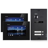 thumbnail of Video Türsprechanlage für 2 Familienhaus, 2x Monitore, Balter EVO Schwarz
