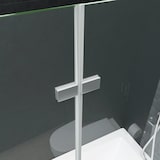 thumbnail of vidaXL Badewannenaufsatz 2-fach Faltbar ESG 120x68x130 cm