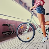 thumbnail of Relaxdays Fahrradständer, für 3 Fahrräder, Stahl Bodenparker, Reifenbreite 60mm, Abstellständer, Fahrradstand, anthrazit