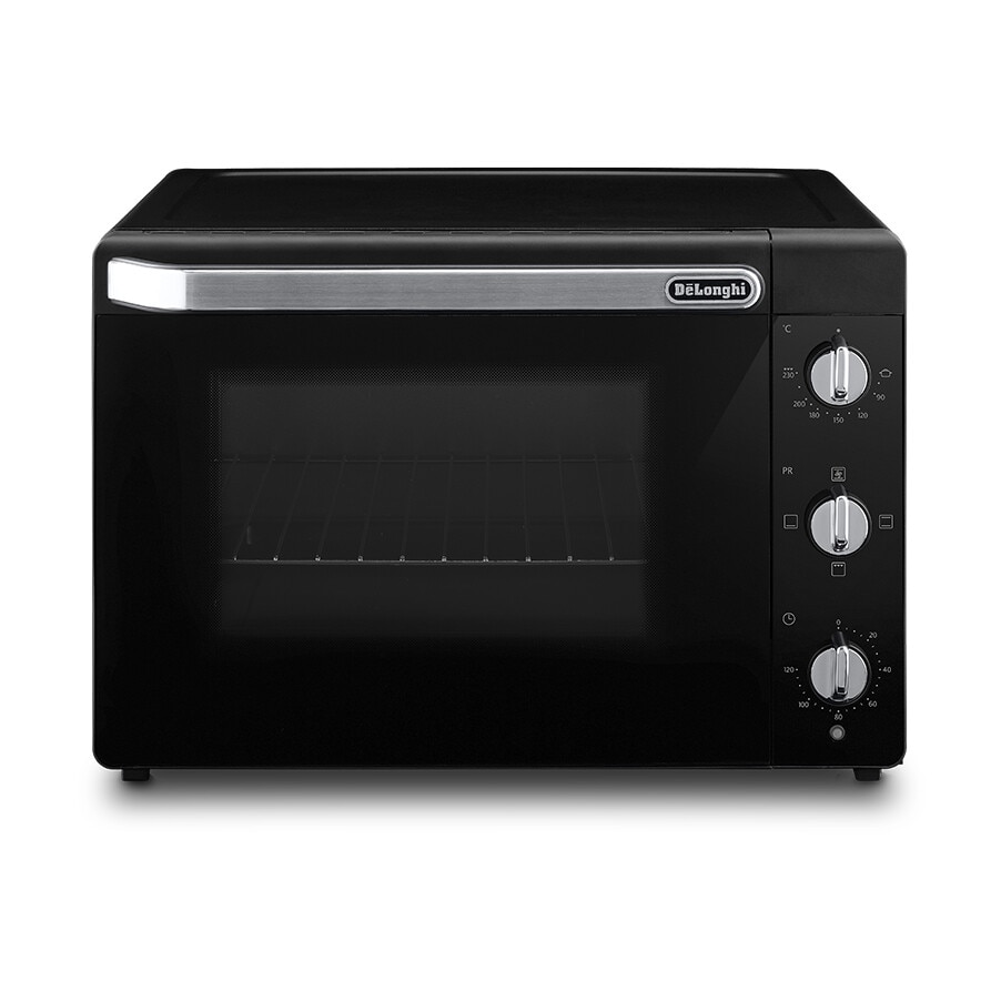 EO40112.BK_DE'LONGHI_Forno elettrico_(lxpxa) 515x440x360mm_dettagli cromati_vol. 40l., 2000W,  accessori: leccarda e griglia_nero