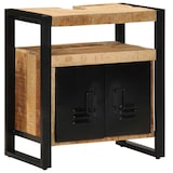 thumbnail of Helloshop26 - Moderner Badezimmerschrank mit Ablage 55 x 35 x 60 cm aus massivem braunem Mangoholz 02_0057641