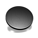 thumbnail of CombiCraft Wertmarke mit Bierglas Motiv Schwarz Ø29mm - 250 Stück