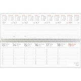 thumbnail of Tischquerkalender 116 29,6x9,9cm 1 Woche/2 Seiten rot 2026