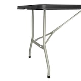 thumbnail of Mesa plegable rectangular Bolero negra de 183 cm