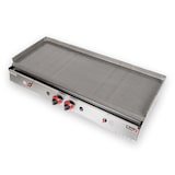 thumbnail of Romux® Plaque à snacker Gaz Lisse en Acier Inoxydable 100 cm | Plancha Professionnelle Modèle de Table pour Chauffe Rapide avec Thermocouple