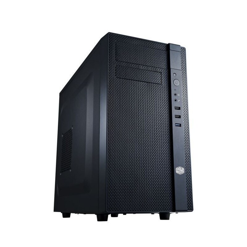 Cooler Master N200 Midi Tower mini ITX / micro ATX, ohne Netzteil ( ATX / PS/2 ) - schwarz - USB/Audio Systemschrank
