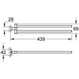 thumbnail of GROHE Handtuchhalter Essentials Cube 439