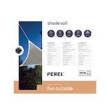 thumbnail of Sombreado Velo, 170 LED solar, repelente de agua, 3.6 x 3.6 x 3.6 m, 160 g/m², IP44, poliéster, triangular, topo