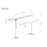 thumbnail of METRO Professional Double store mobile, alu/polyester, 3.5 x 3 m, bordeaux