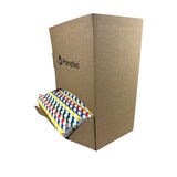 thumbnail of Pomebio Papieren Rietjes - Gestreept - 8x195 mm - Dispenserbox 500 stuks