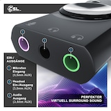 thumbnail of CSL USB-Soundkarte Surround Sound, mini externe USB Soundkarte mit Lautstärkenregelung