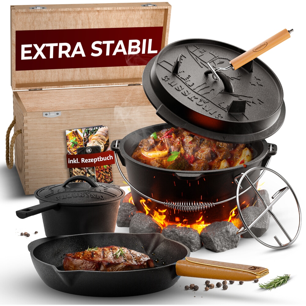 GUSSKÖNIG  Gusseisen Set 8-teilig