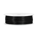 thumbnail of Satin Geschenkband schwarz 50m 3mm breit