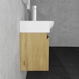 thumbnail of Alpenberger Gäste-WC Waschtisch mit Unterschrank | Waschbecken mit Waschbeckenunterschrank Vormontiert | Soft-Close-Funktion Badezimmermöbel Set