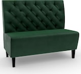 thumbnail of Gastro Sitzbank Paris | 200 cm breit | Samtstoff in Grün | Chesterfield | Dinerbank
