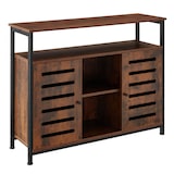 thumbnail of tectake Aparador Warrington 100x37x82cm  Madera Industrial Oscura, Rústica