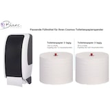 thumbnail of Toilettenpapierspender Doppelrollen, Blanc Cosmos, unschlagbar ergiebig, abschließbar, autom. Rollenwechsel, Restrollenfunktion