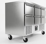 thumbnail of Romux® Saladette und Pizzatisch 6 Schubladen 135x70 cm 240 Liter Statisch | Kühltisch von Pizzen und Salaten