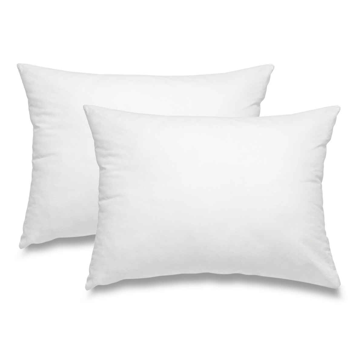 2 Stück / 2er Set Federkissen 100% Federn 30x50 - 330g OEKO-TEX Kissen / Füllkissen mit Bezug aus 100% Baumwolle weiß / Innenkissen / Kissenfüllung /