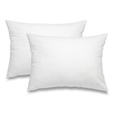 thumbnail of 2 Stück / 2er Set Federkissen 100% Federn 30x50 - 330g OEKO-TEX Kissen / Füllkissen mit Bezug aus 100% Baumwolle weiß / Innenkissen / Kissenfüllung /