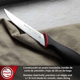 thumbnail of Magefesa Alvaro Barrientos - Cuchillo de Cocina para Carne 11cm, Acero Inoxidable, Resistente, Filo Central en Sierrra, Punta Filo Liso, Carnes Tersas