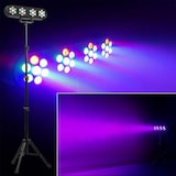 thumbnail of Pack Jeux de lumières Magic Set Teos, 4 PAR LED, trépied, télécommande, Ball6, Plug&Play, Bar Karaoké, Soirée Fête Animation