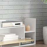 thumbnail of Mueble de Salón para TV Conjunto Muebles de TV con Mesa para Televisor 153,6x25x42 cm y Estante de Pared 150x14,5x16,3 cm
