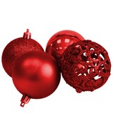 thumbnail of Confezione 100 Palline di Natale Colore Red, Palle di Natale Diametro 3/4/6 cm, Addobbi E Decorazioni per Albero di Natale, Colore Rosso