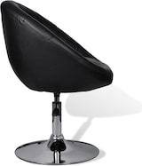 thumbnail of Décoshop26 - Barhocker x1 höhenverstellbarer Lounge-Sessel aus schwarzem PVC und Stahl DEC029515