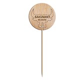 thumbnail of Steak Marker "Mal Passado"  9,5 Cm Natural Madeira (100 Unidades)