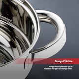 thumbnail of Renberg - Panela a vapor Ø18x7,5cm em aço inoxidável com acabamento polido