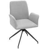 thumbnail of tectake Draaibare fauteuil Daya, gestoffeerd - lichtgrijs, Set van 6 - 406191