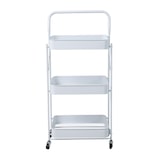 thumbnail of SVITA Servierwagen mit Rollen klappbar 3 Etagen mit Griff Weiß