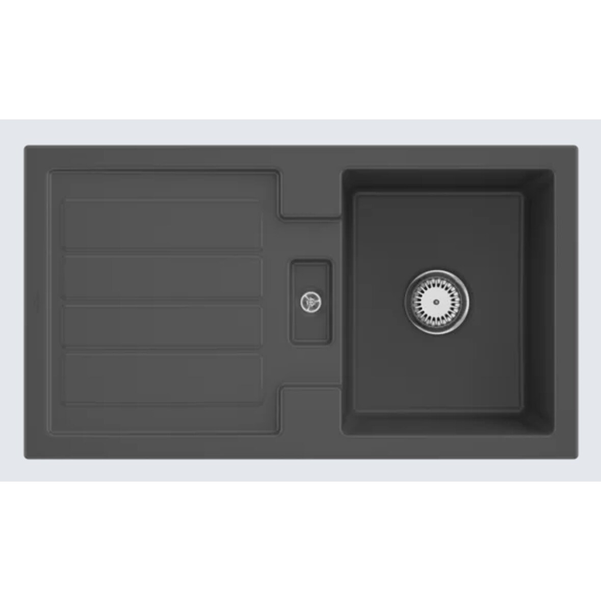 Villeroy&Boch Spülbecken, Küchenspüle Flavia 50 Graphite 900x510mm, Unterschrankbreite 50cm