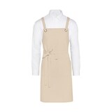 thumbnail of PROVENCE - Crossover Eyelets Bib Apron with Pocket: One Size / Enamel Blue