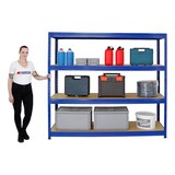 thumbnail of PROREGAL Mega Deal | 2x Schwerlastregal Dino | HxBxT 180x200x60 cm | Fachlast 600kg | Blau | Stecksystem Lagerregal Regalsystem 2 Stk.