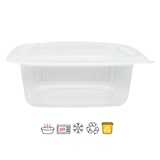 thumbnail of Envase PP rectangular con tapa bisagra - 500 ml