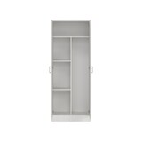 thumbnail of Dmora Armadio multiuso Charleston, Mobile portascope a 2 ante, Scarpiera con ripiani, Guardaroba portascope, cm73x37h180 cm, Bianco
