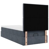 thumbnail of vidaXL Ottoman-Bett mit Matratzen Dunkelgrau 90x190 cm Samt