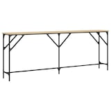 thumbnail of Table console chêne sonoma 200x29x75 cm bois d'ingénierie Modèle Atlas Office Pro Industriel