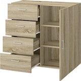 thumbnail of King Home Cassettiera 4 Cassetti con Anta Nobilitato 90x41x87h cm Rovere