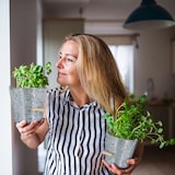 thumbnail of Relaxdays Zinktopf 5er Set, Kräutertopf für Küche, Balkon & Garten, verzinkter Blumeneimer aus Metall mit Henkel, silber