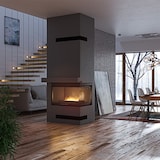 thumbnail of SIMPLE BOX - Biolareira autônoma em preto fosco 60 cm - Peso 12 kg - Linha de fogo 42 cm