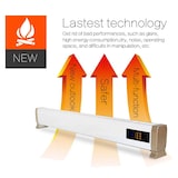 thumbnail of Plinthe chauffante 2200 Watt. Sined 2200w Natural Convection Electric Heater with Remote Control White.