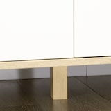 thumbnail of HOMCOM cómoda con 6 cajones y patas elevadas cajonera de armario para dormitorio salón estudio estilo moderno antivuelco 120x40x76 cm natural y blanco