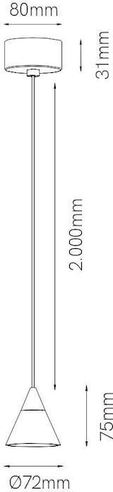 thumbnail of Zoe Surface Pendelleuchte von Beneito & Faure, 7 W, 38°, 3000 K, Mattschwarz - Konisches Design, LED, CRI 90, UGR < 19, für Innenbeleuchtung