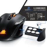 thumbnail of Titanwolf Gaming-Maus kabelgebunden, USB Gaming Laser Mouse mit 10800 dpi, RGB LEDs, Gewichts-Justierung