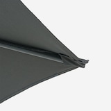 thumbnail of Guarda-sol externo fixo redondo, tecido 270 cm, Alumínio, Cor Cinza, 250 cm