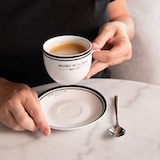 thumbnail of Tasse avec soucoupe Bistrot 22 cl x6 -  22.00 cl Blanc Rond Porcelaine Table Passion 12.00x9.00 cm